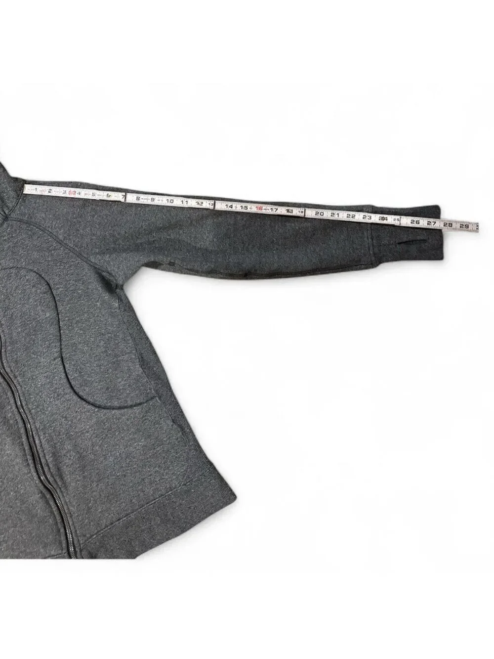 Lululemon Scuba Full Zip Hoodie Heather Gray Women's Size 10